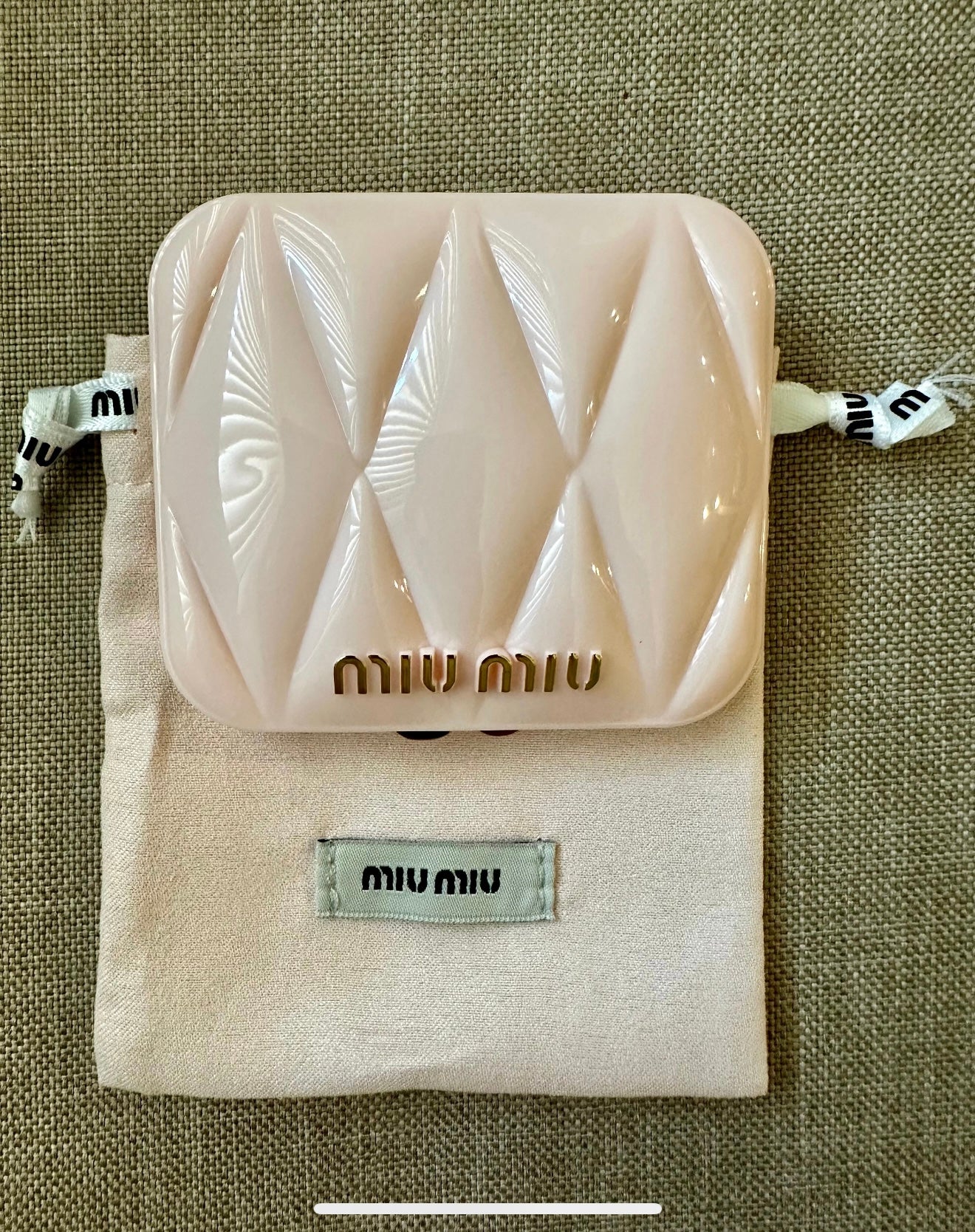 Miu Miu Compact Mirror Pink