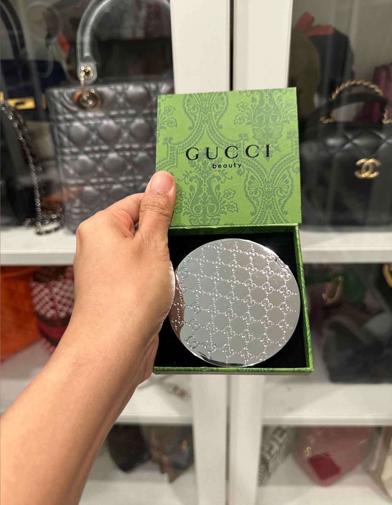 Gucci Compact Mirror Silver