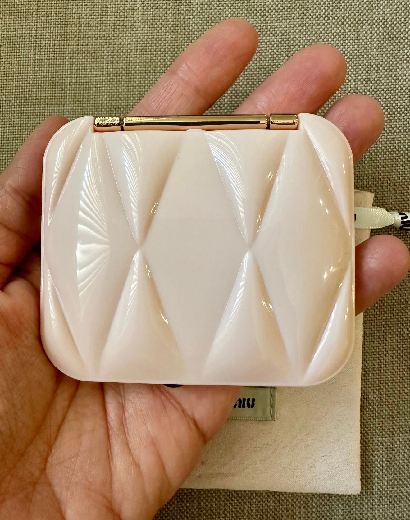Miu Miu Compact Mirror Pink