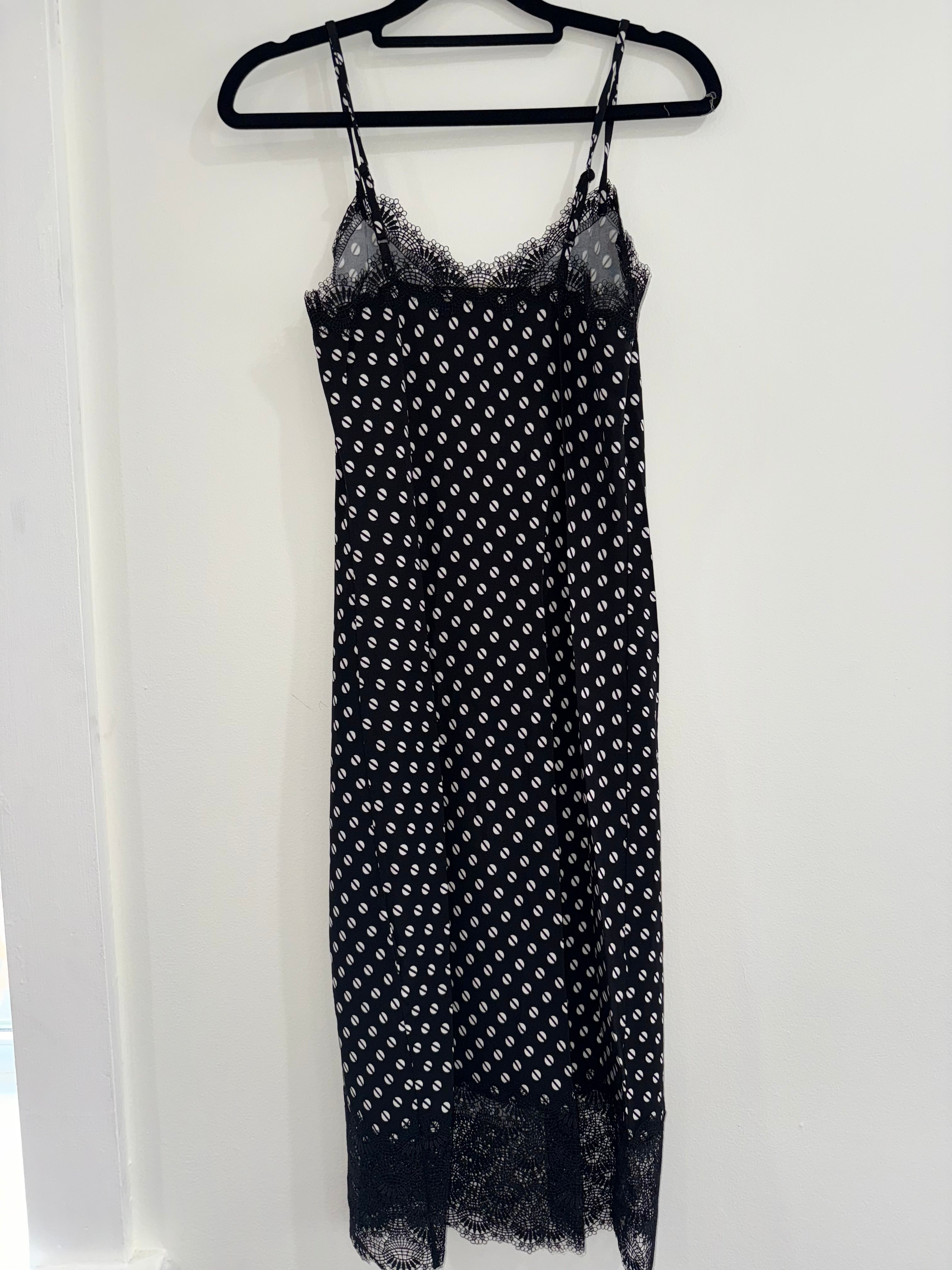 Michael Kors Dot Matte-Jersey Slip Dress